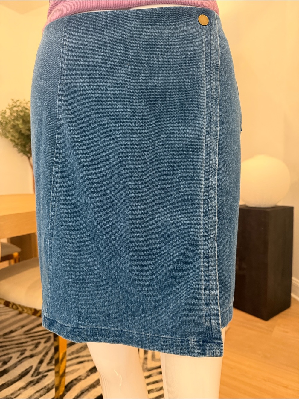 Classic Blue Denim Skort